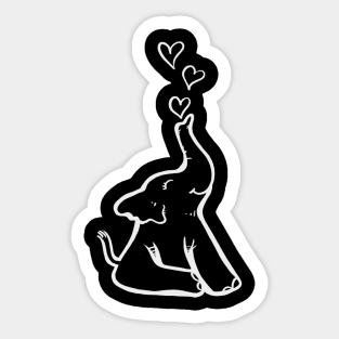 Elephant love Sticker